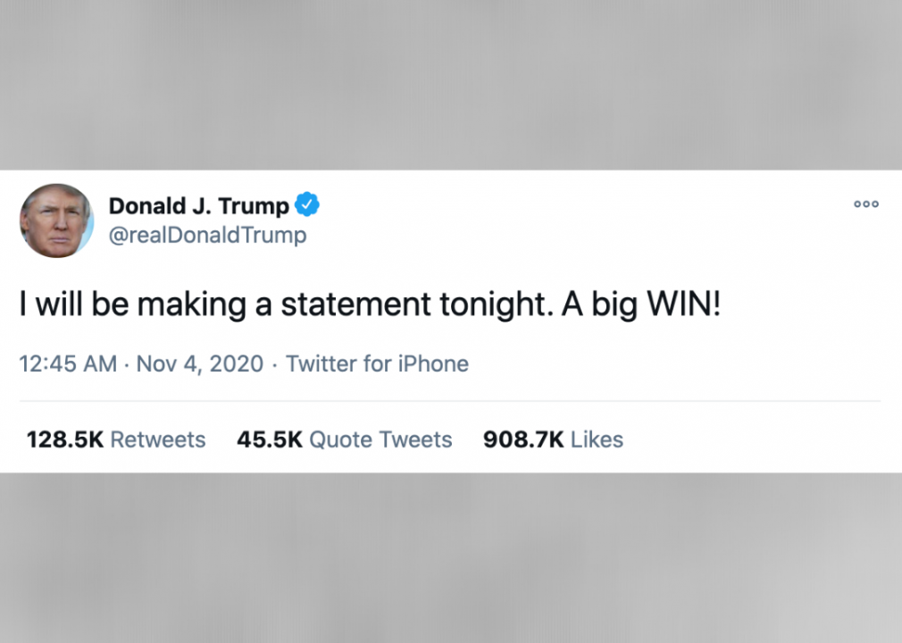 #5. Trump claims a day-after victory